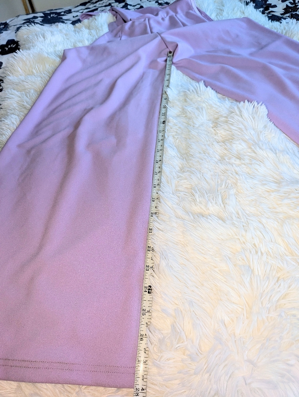 Lilac One-Shoulder/Assymetrical Strap Cutout Jumpsuit XS - Picture 9 of 10